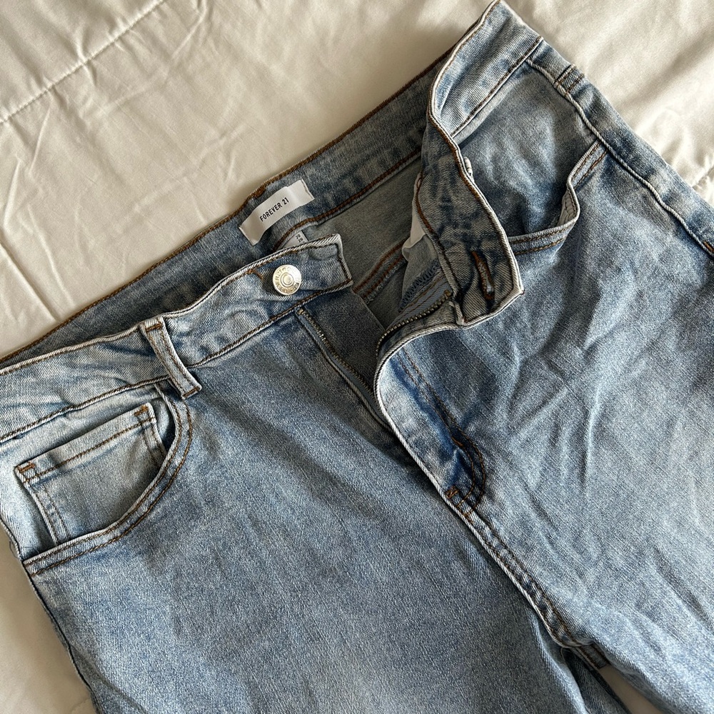 Flared Light Wash Jeans